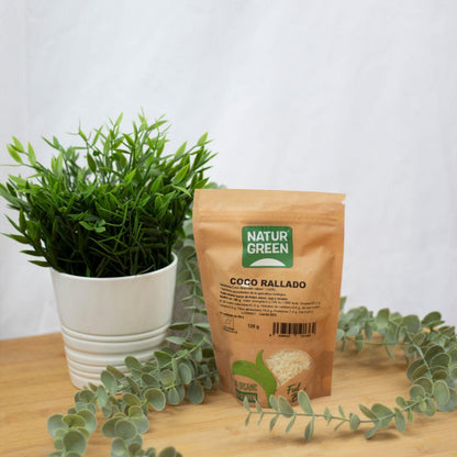 Riven ekologisk kokos Naturgreen 125 g