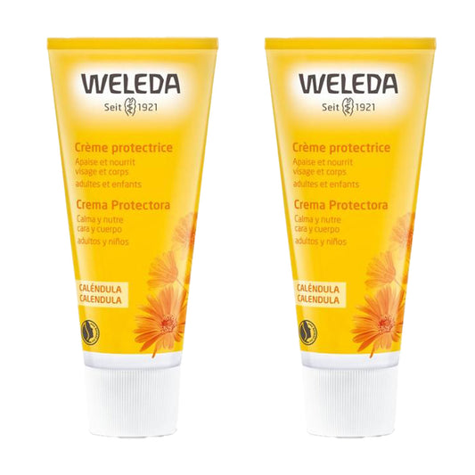 Pack 2x Crème visage et corps au calendula Weleda 75 ml