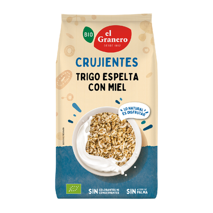 Blé d'épeautre soufflé au miel bio El Granero 300 g