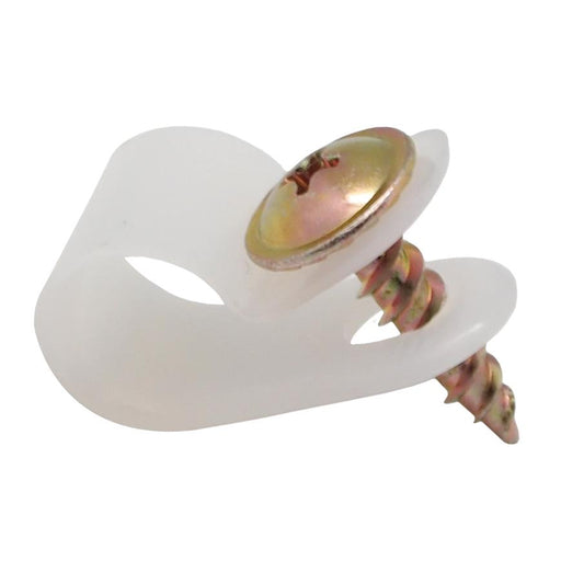 Plastklämma med skruvfäste 25 st.