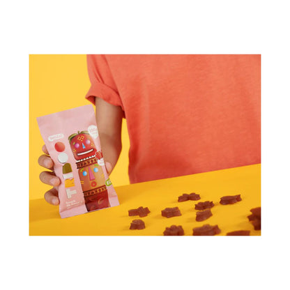 PACK 3X ECO-snack met aardbei en appel 25 g, Triboo