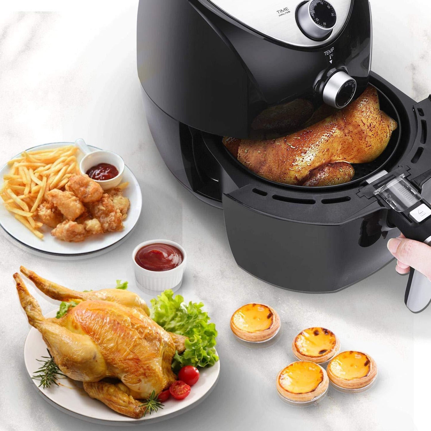Ölfreie Heißluftfritteuse 3,2 l 1400 W BPA-frei