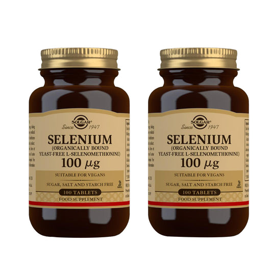 2er-Pack Selen (ohne Hefe), 100 Tabletten à 100 mg