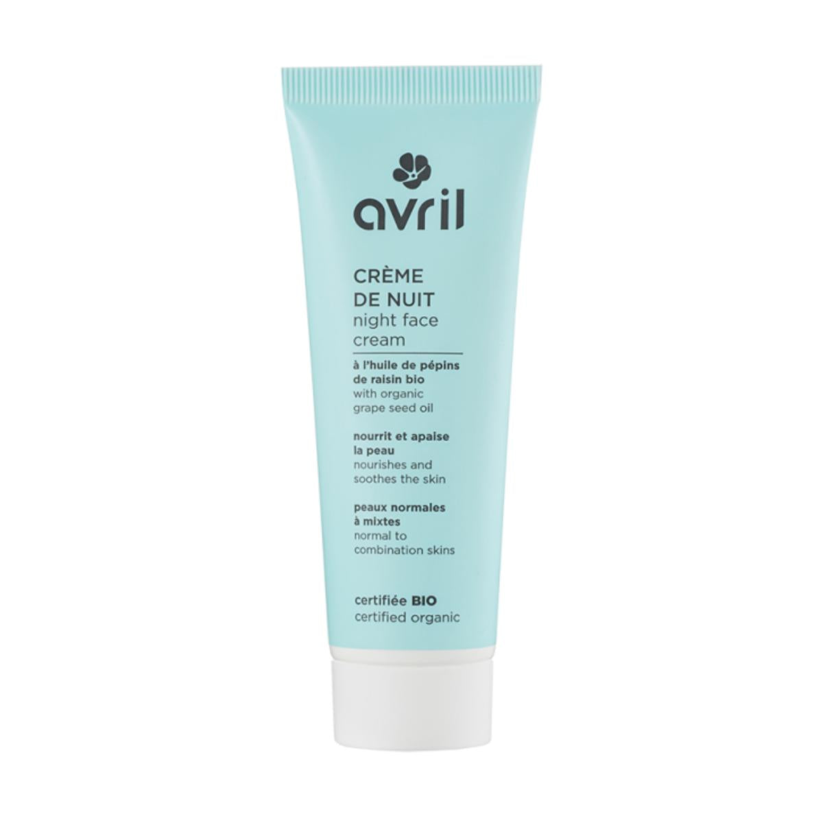 Crema viso notte per pelli normali Avril 50 ml