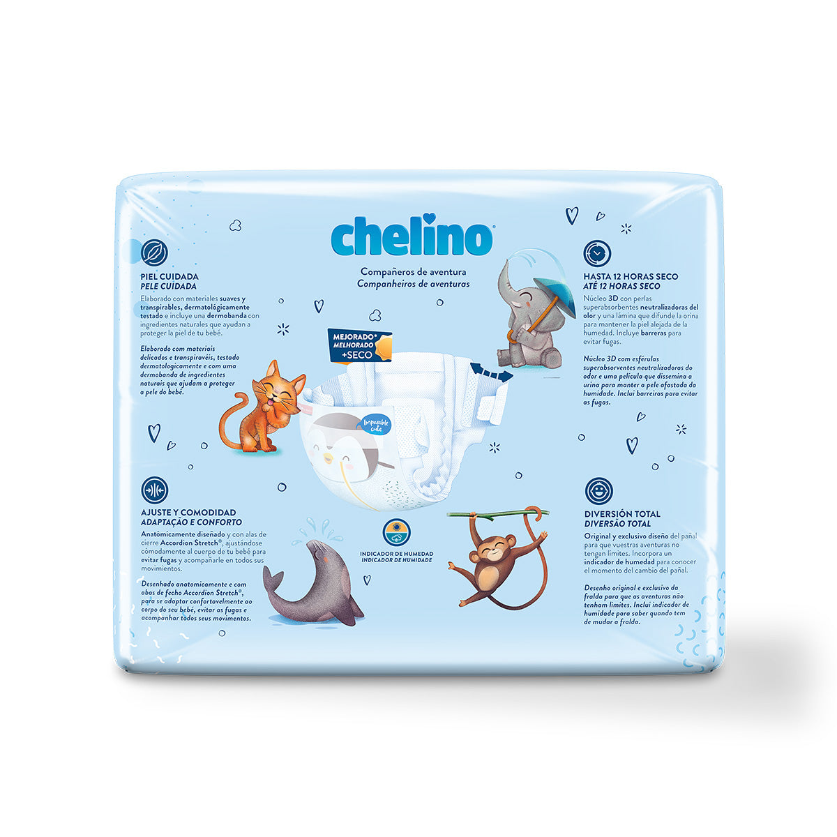 6er-Pack Windeln T5 Pasitos (13-18 kg) 30 Stück, Chelino