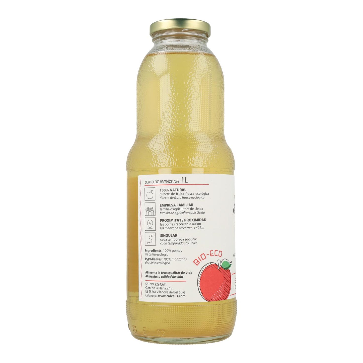Biologische appelsap Cal Valls 1 l