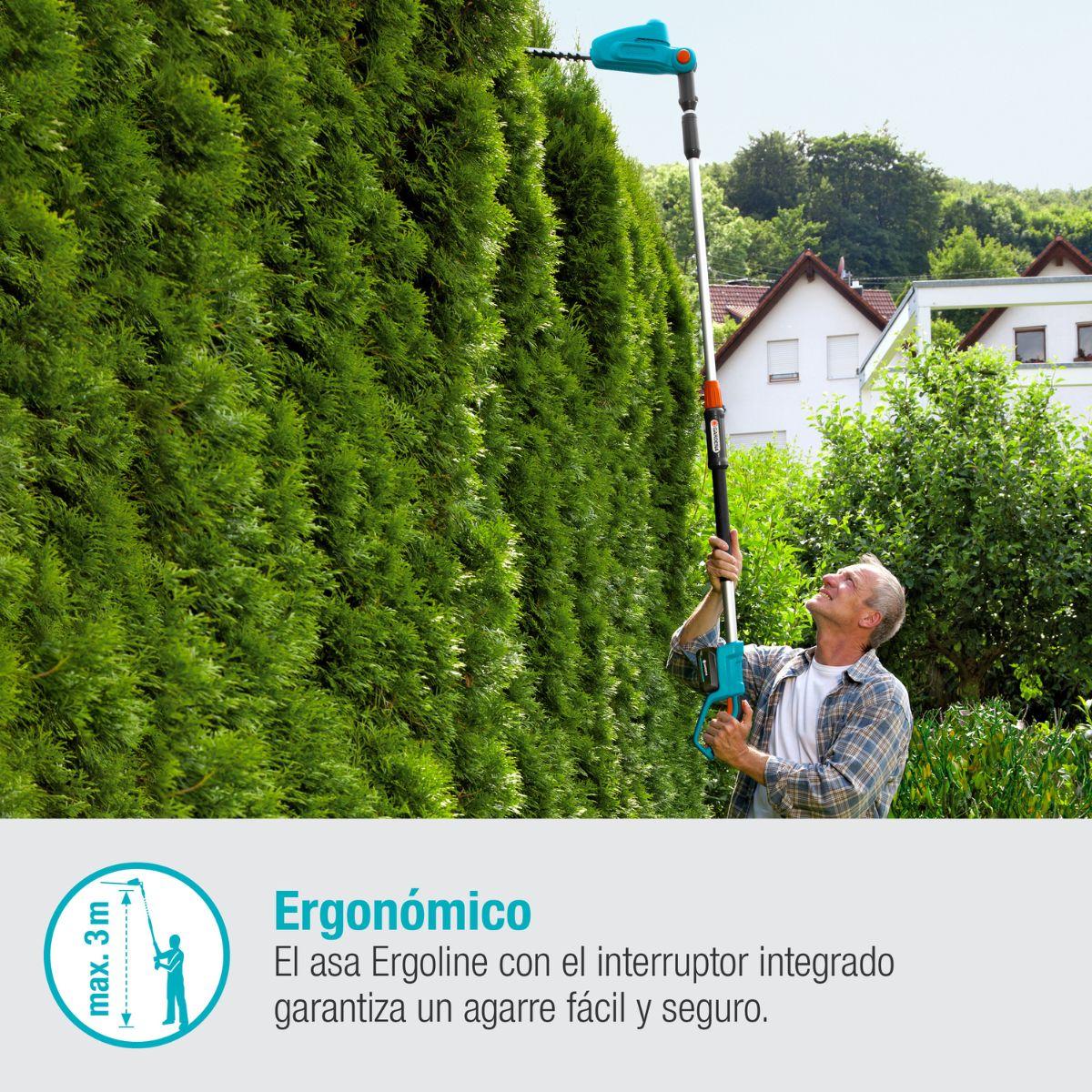 THS Li-18/42 Gardena battery-powered telescopic hedge trimmer