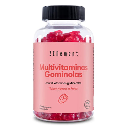 Multivitamine-gummies, natuurlijke aardbeiensmaak, 120 gummies