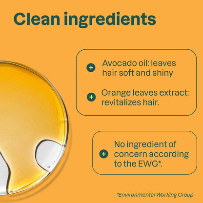 Super leaves Démêlant capillaire Nourrit et revitalise Feuilles d'oranger Attitude 240 ml