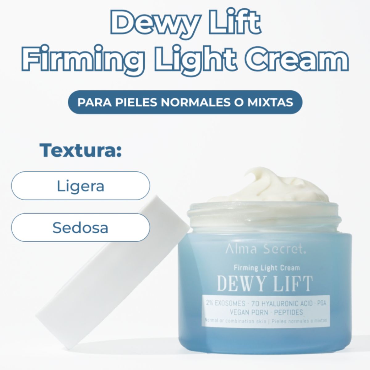 KREM UJĘDRNIAJĄCY NA DZIEŃ DEWY LIFT LIGHT – SKÓRA NORMALNA I MIESZANA Z 2% EGZOSOMAMI 50 ML