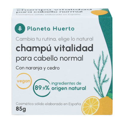 Planeta Huerto Orange and Cedar Shampoo för normalt hår 85 g