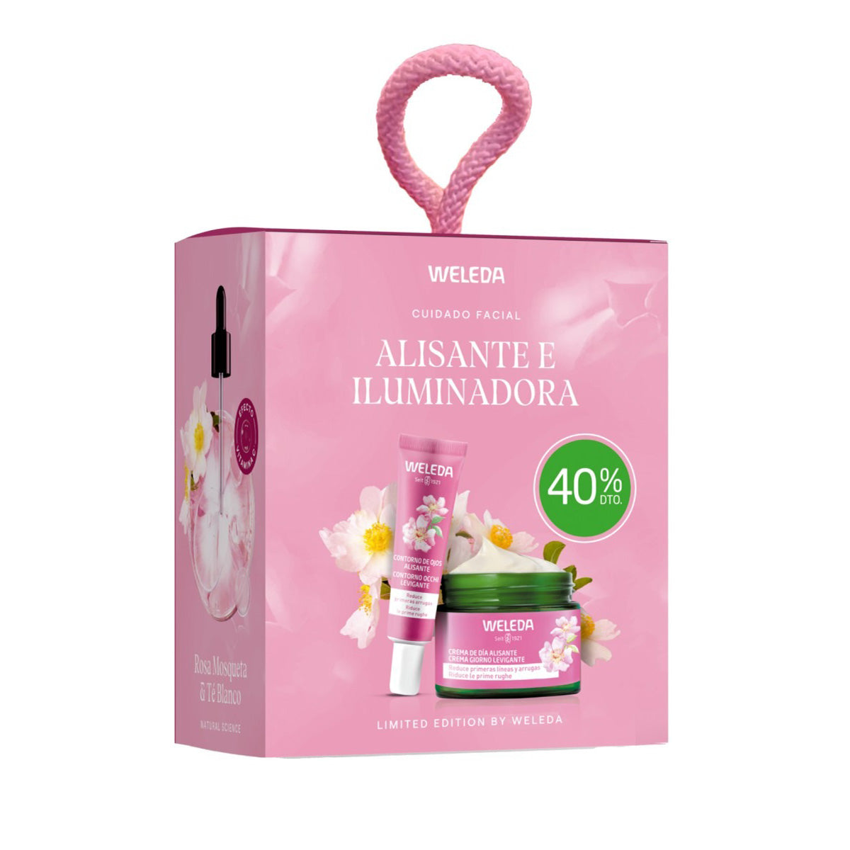 Glättende Routine – Augencreme + Tagescreme, Weleda