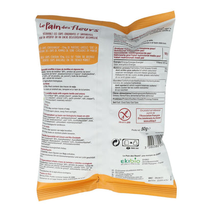 Chipsy z soczewicy z cebulą bezglutenowe Le Pain des Fleurs 50 g