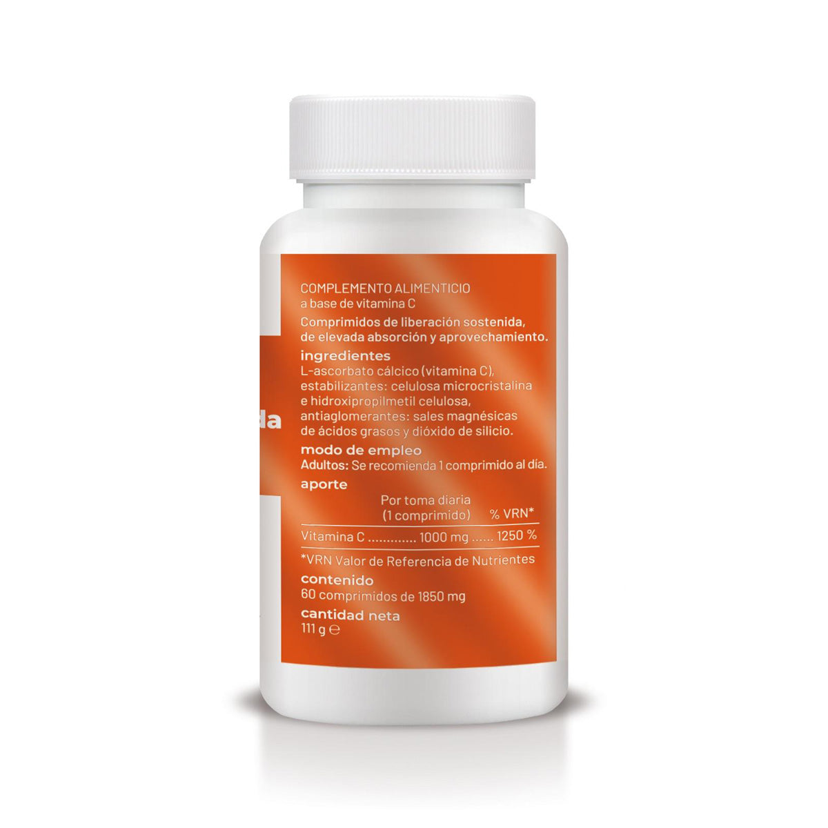 Niet-zure vitamine C met langdurige afgifte, Soria Natural, 60 tabletten