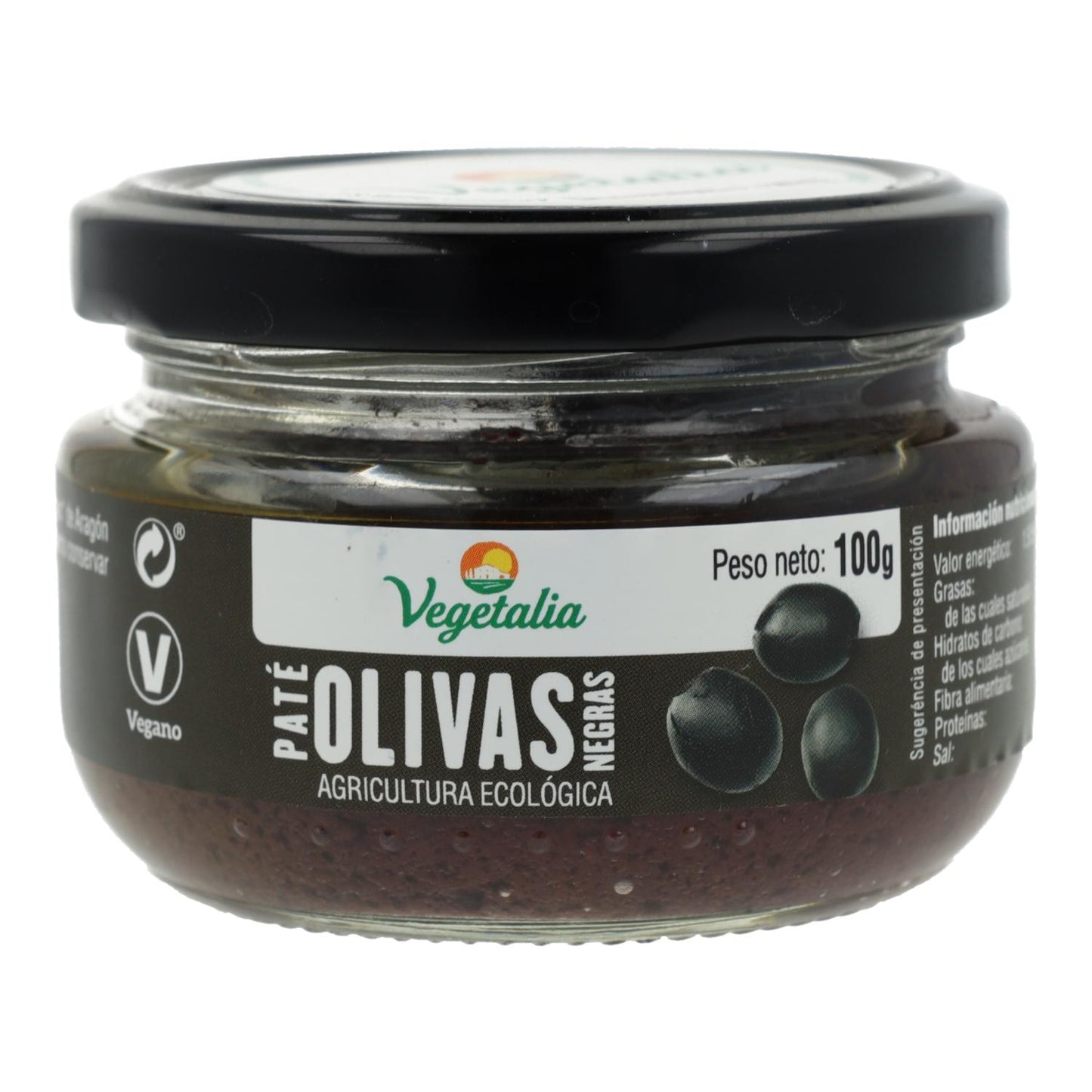 Pâté van zwarte olijven BIO Vegetalia 100 g