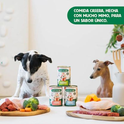 Confezione da 6 stufati di mercato con tacchino e manzo per cani Wild Balance 400 g