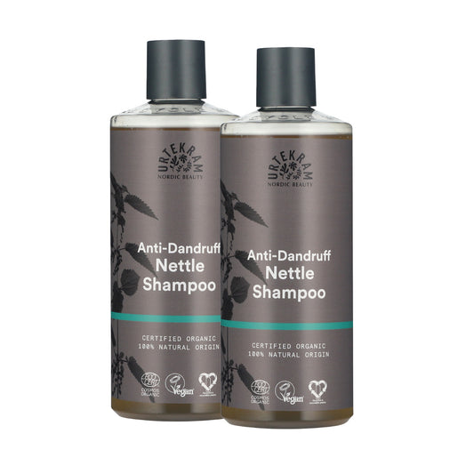 Pack of 2 Urtekram Anti-Dandruff Nettle Shampoos 500 ml