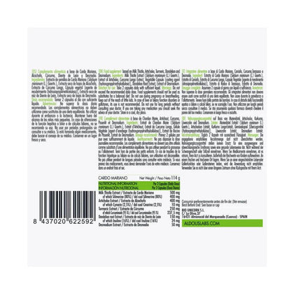 Mariadistel met artisjok, kurkuma, paardenbloem en desmodium 150 capsules. Aldous Labs