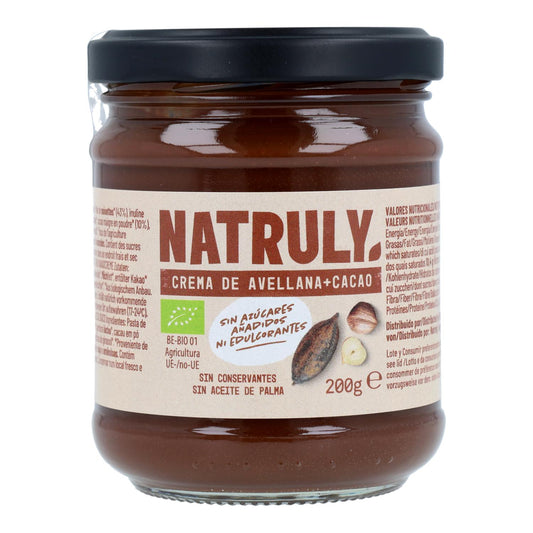 Crème BIO au cacao et aux noisettes Natruly 200 g