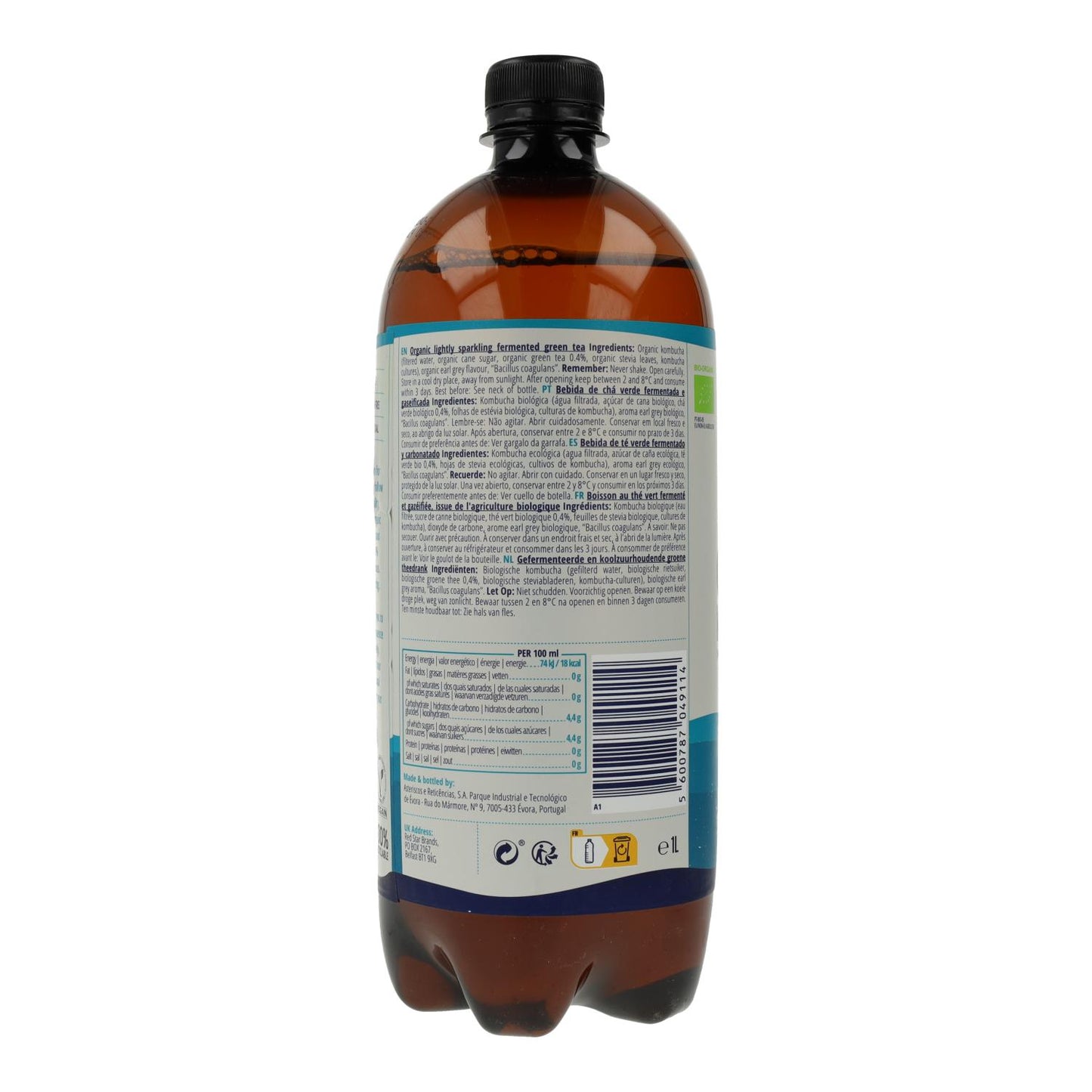 Bevanda Kombucha BIO originale Captain Kombucha 1 L