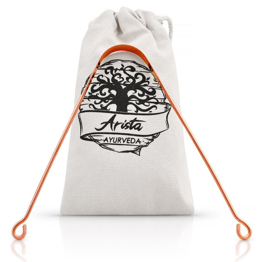 Grattoir à langue en cuivre Arista ayurveda