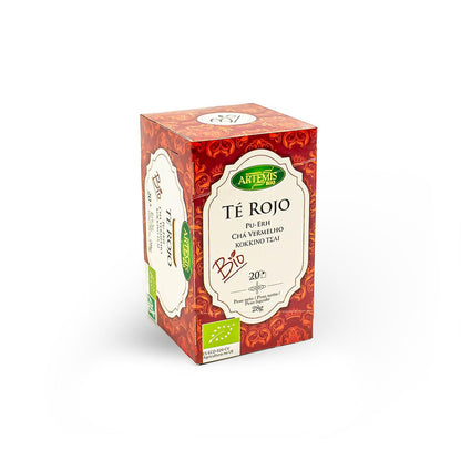 Roter Tee Puerh Teebeutel Eco 20 Filter Artemisbio