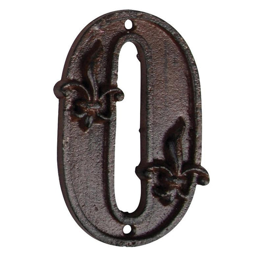 Number 0 to identify house