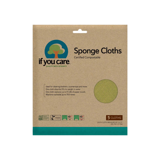 Superabsorberende schoonmaakdoekjes If you care 5 stuks