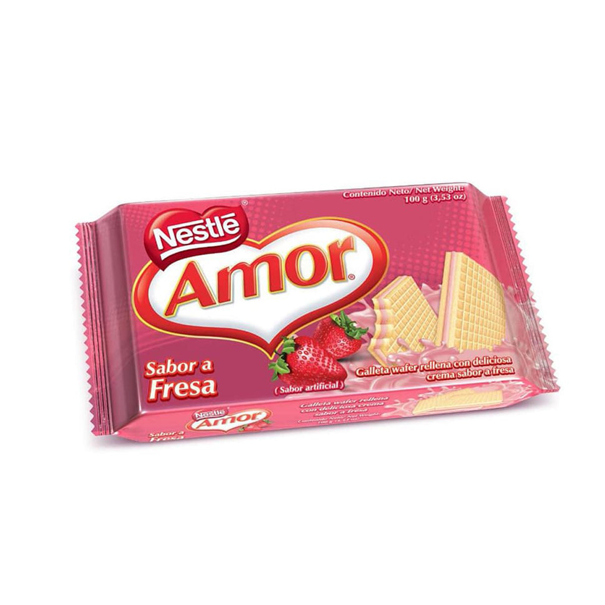 Amor Fresa-koekjes Wafer Nestlé 100 g