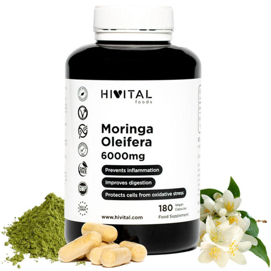 Moringa oleifera 6000 mg 180 veganistische capsules Hivital