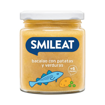 Packung Bio-Fleisch- und Fischgläschen Smileat 4 Stück à 230 g