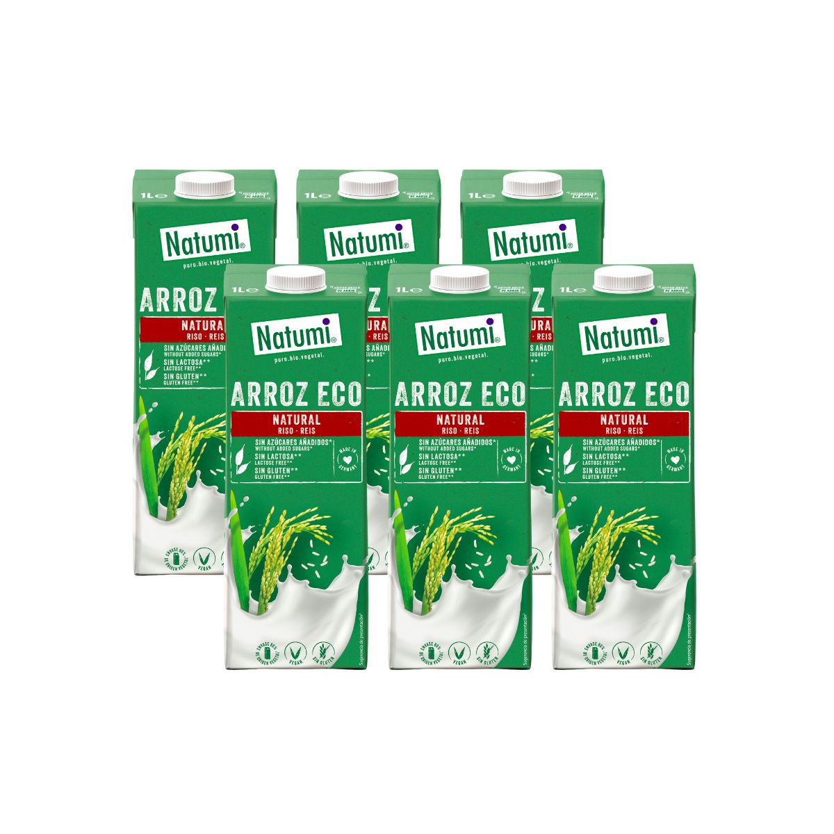 6-pack Natumi ekologisk risdryck 1 l