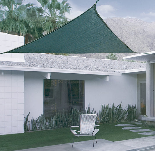 Przezroczysta osłona przeciwsłoneczna Sunnet zestaw trójkątny 3x3x3m