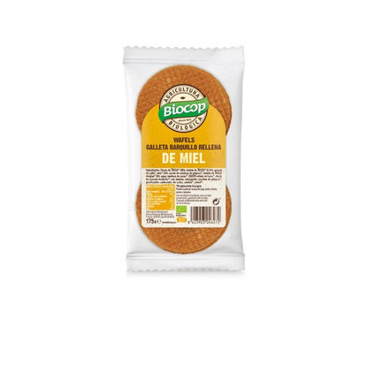 Biscuits gaufrés au miel bio Biocop 175 g