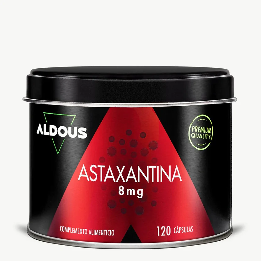 Astaxantina naturale pura 8 mg, 160 mg Olio ricco di astaxantina Aldous Bio 120 capsule