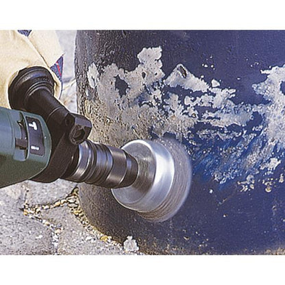 Brosse métallique pour perceuse à tige hexagonale 1/4" (6,35 mm) Ø 75 mm