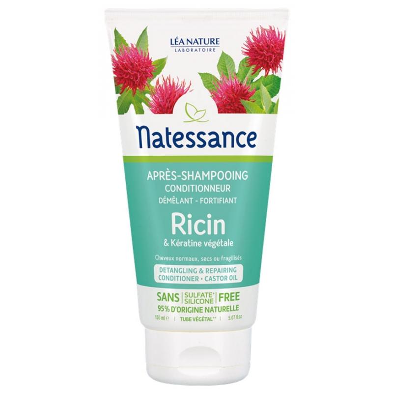 Conditioner met ricinusolie en plantaardige keratine Natessance 150 ml