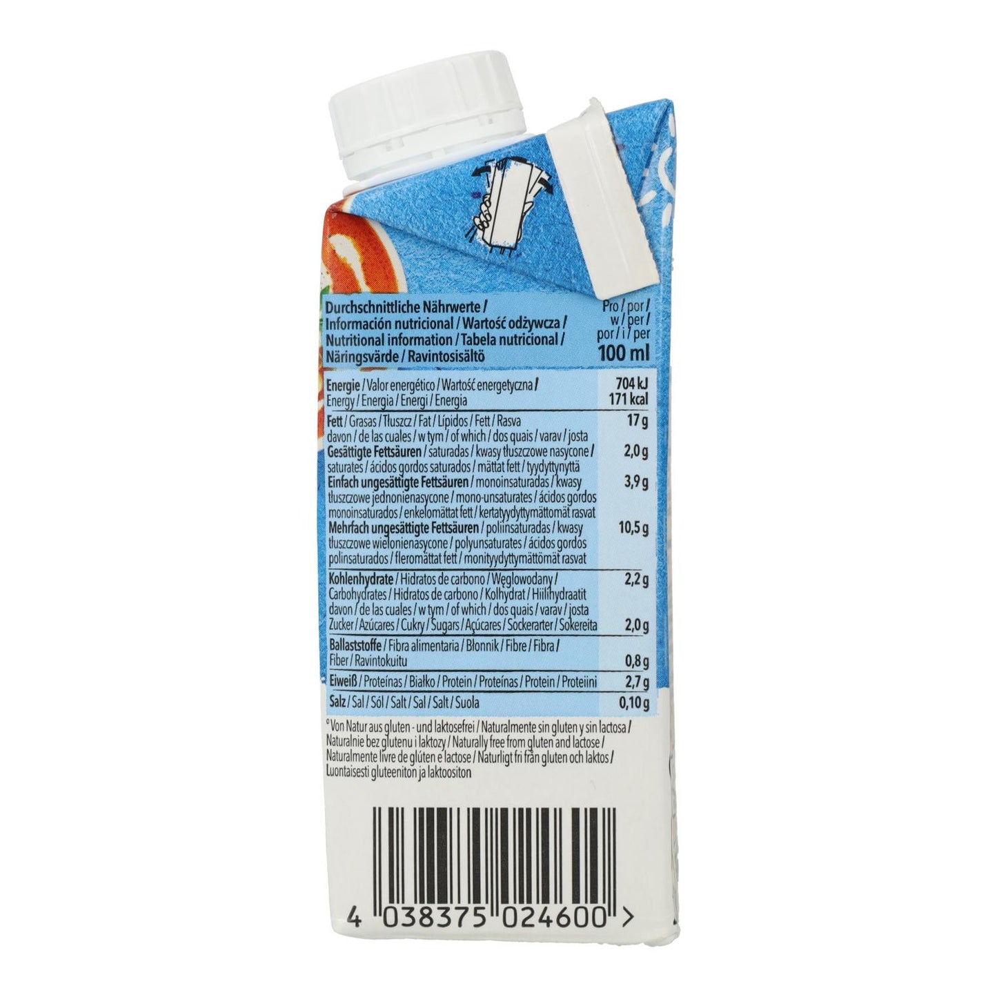 Crème liquide de soja bio Natumi, 200 ml