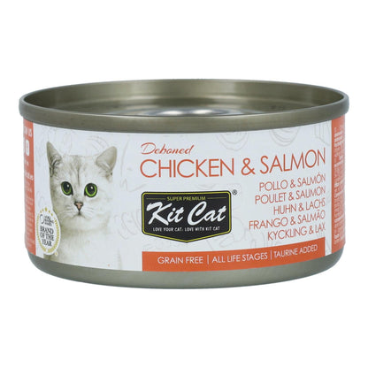 Kit Cat Toppers - Chicken & Salmon 80 g Wet cat food in jelly