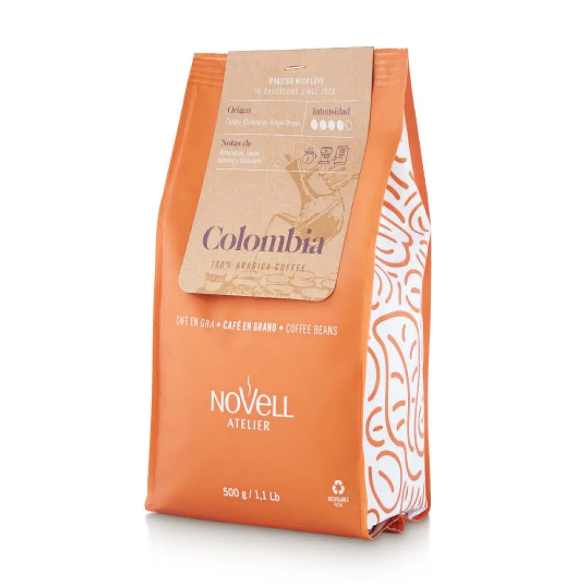 Koffiebonen Atelier Colombia Novell 500 g