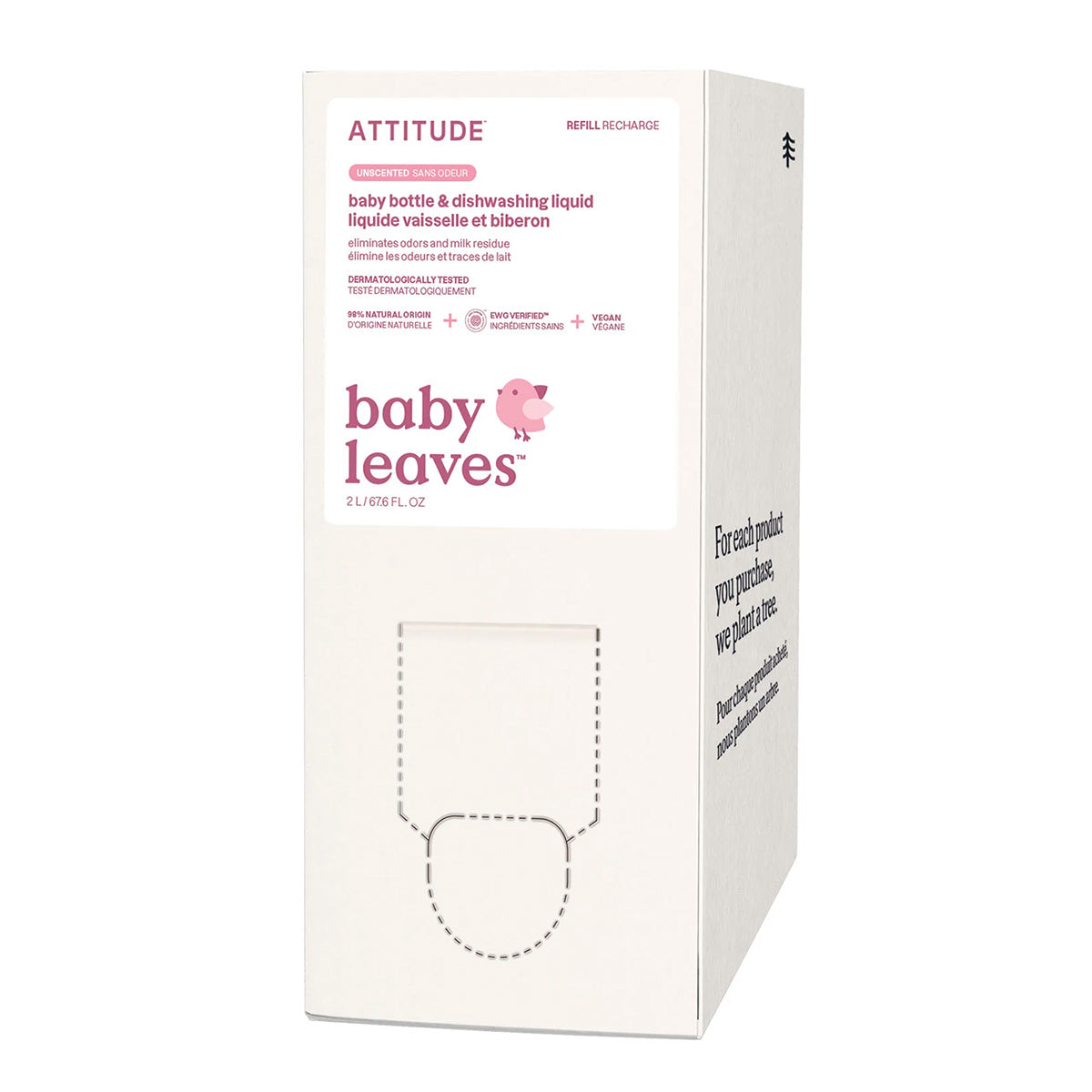 Ricarica ecologica per lavastoviglie e sterilizzabiberon Senza profumo Nature + technology 2 L