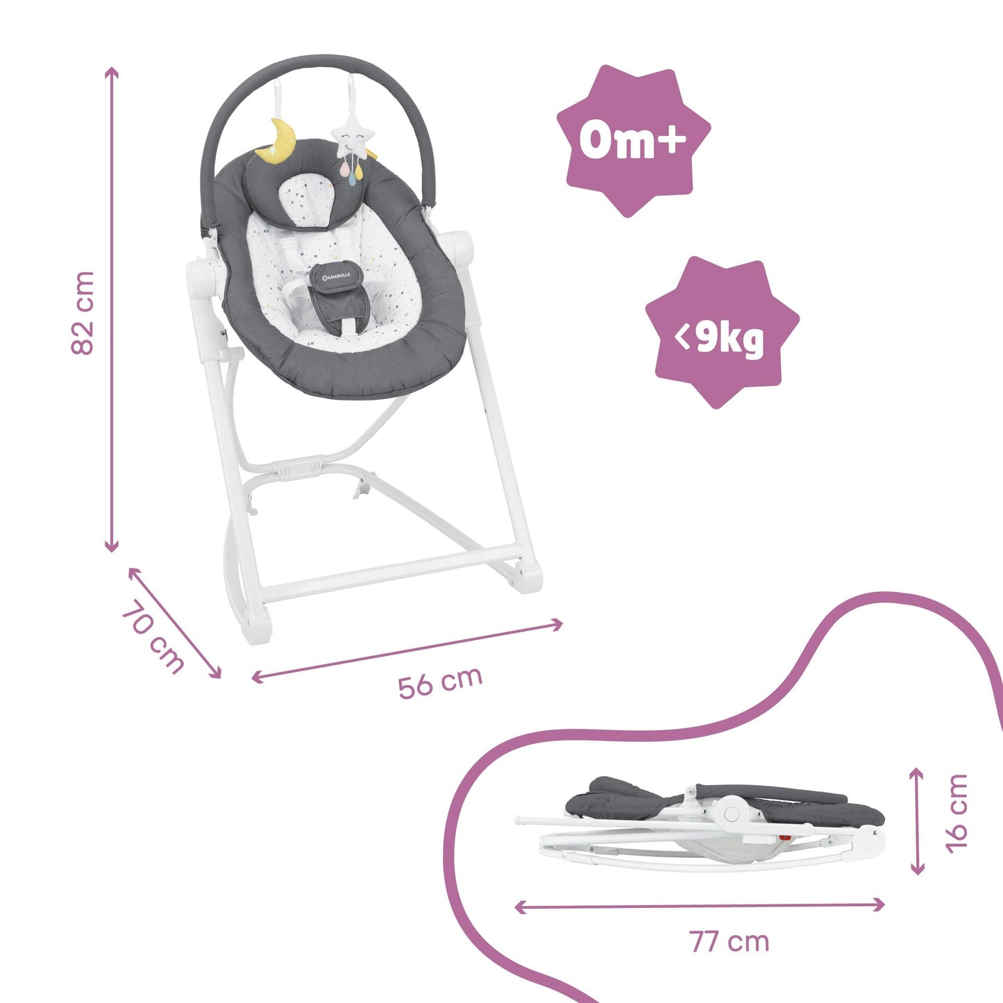 Hängematte Compact'Up Moonlight Babymoov (überholt)