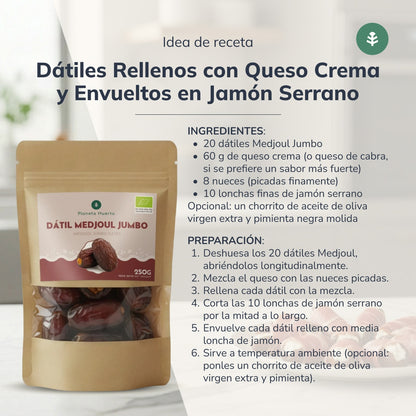 Jumbo medjoul dadels ECO Planeta Huerto 1 kg
