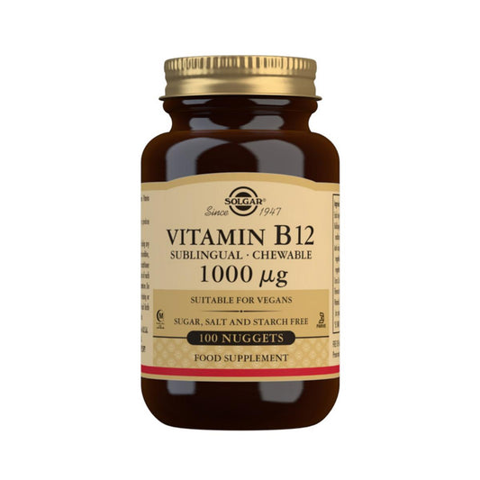Chewable/sublingual vitamin B12, 100 tablets of 1000μg