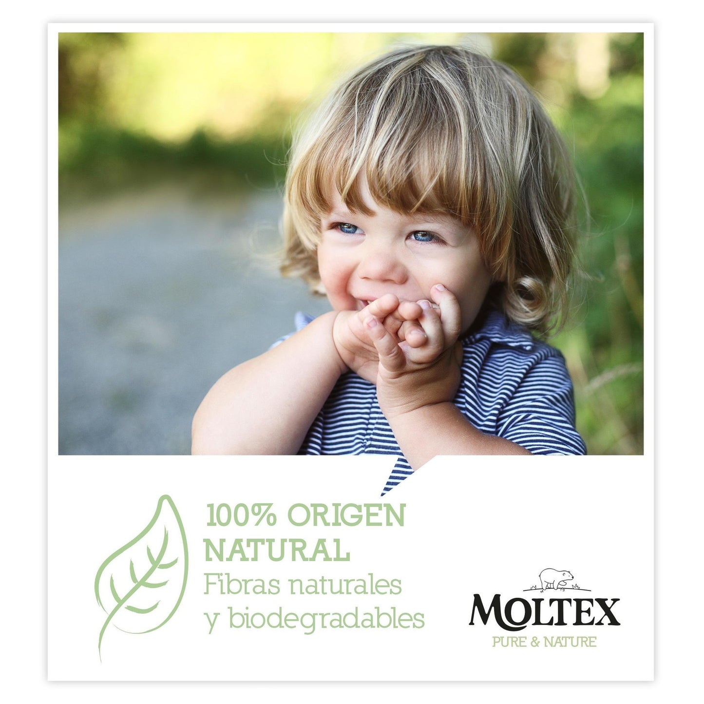 Pack 6 x Lingettes Moltex Pure & Nature 60 unités