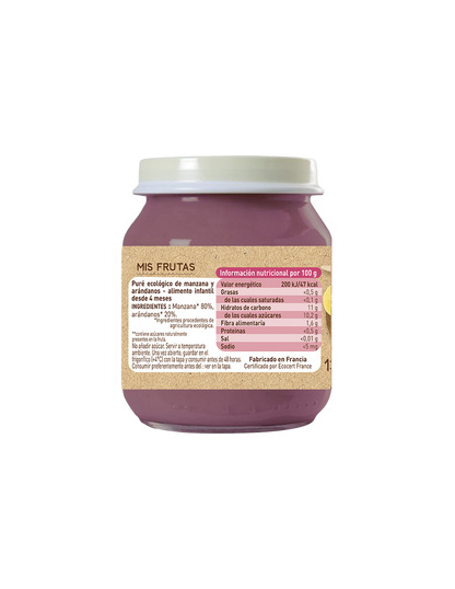 Babybio Apfel-Heidelbeer-Gläschen 130 g