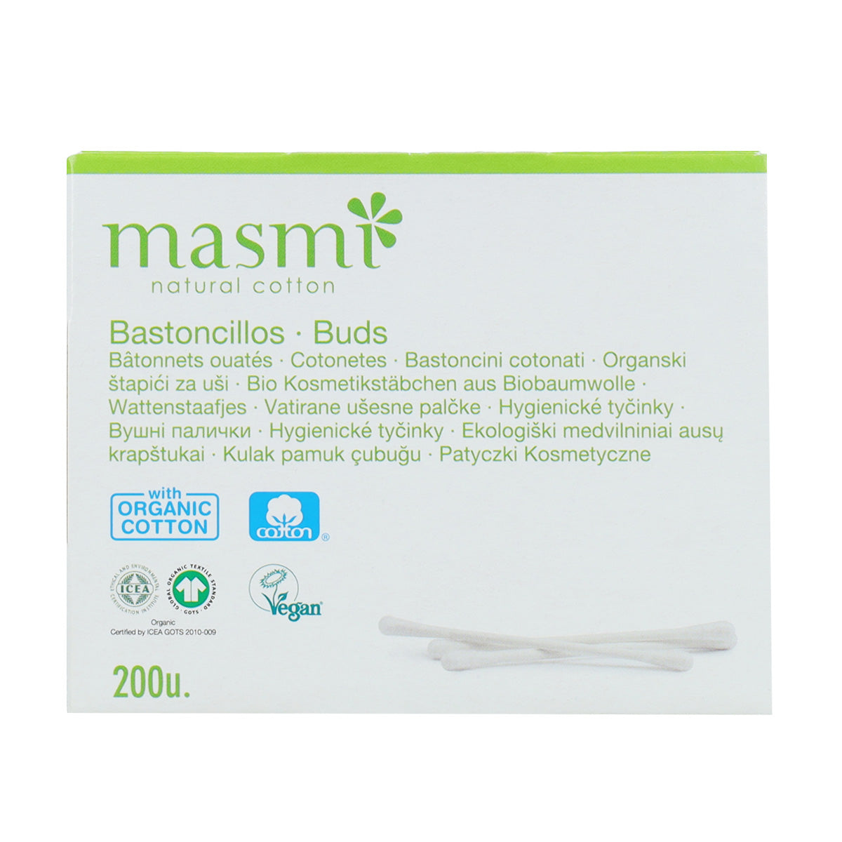 Bastoncini di cotone ECO e stick di carta Masmi 200 pz