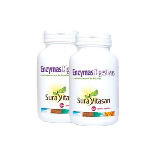 Pack of 2 Sura Vitasan digestive enzymes, 100 capsules