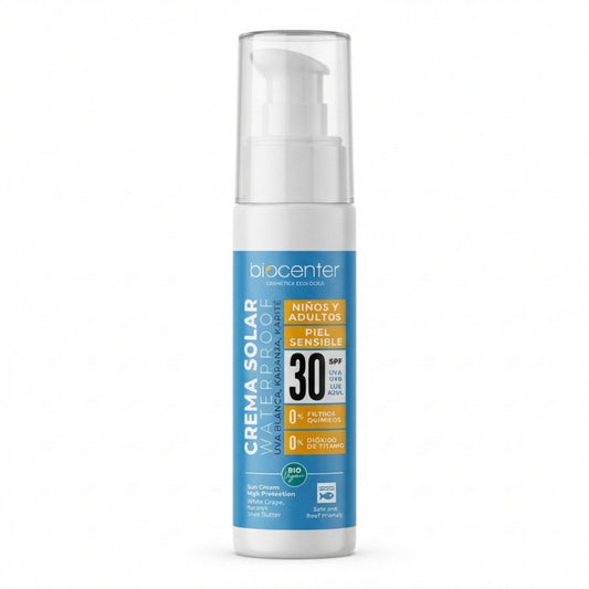 Spray solare alta protezione UVA SPF 30 biologico, vegano, senza nanoparticelle 125 ml