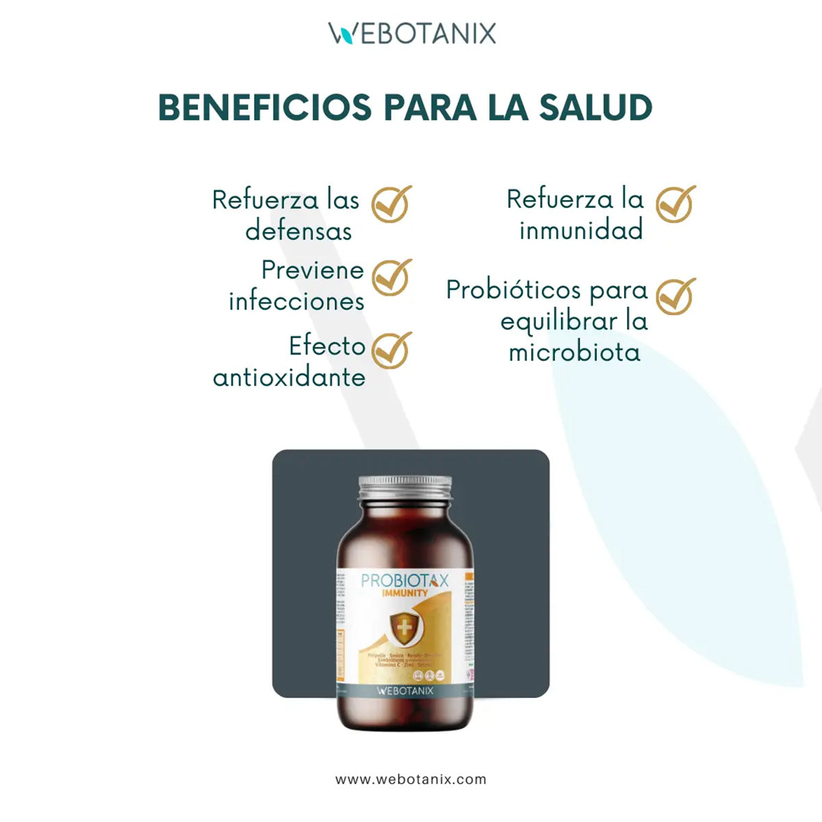 Probiotax Immunity Defences WeBotanix 45 capsules